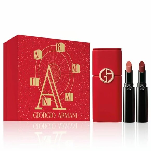 Armani Beauty Lip Power Long-Lasting Satin Lipstick Duo Set - Picture 1 of 3
